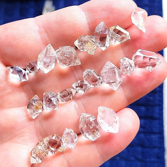 Lot of 21pcs. Mini Herkimer Diamond Crystal 70ctw+ Lot Crystals Rare High Grade - Picture 2 of 10